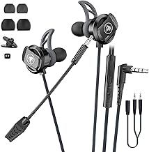 In-Ear Gaming Headset,Wired Earbuds with Noise Cancellation,Dual Microphone Bass Stereo Gaming Earphone Suitable for PS4 Xbox one/S, Nintendo Switch, Laptop