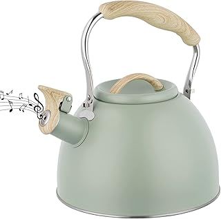 Stovetop Kettle Whistling,3L Stove Induction Kettle, Stovetop Stainless Steel Whistling Teapot Kettle for Gas Stove or Induction Hob