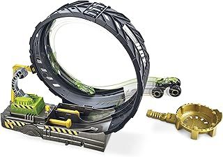 Hot Wheels Monster Trucks Epic Loop Challenge - Playset with Track, Monster Truck and 1:64 Scale Vehicle - Stunts and Crash Action - Gift For Kids 4+