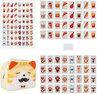 65 Blocks 30 mm Seaside Escape Game Blocks Mahjong Sets, Mahjong Game, Traditional Chinese Majong Game, Portable Mahjong Board Game Set, for Mahjong Players and Collectors
