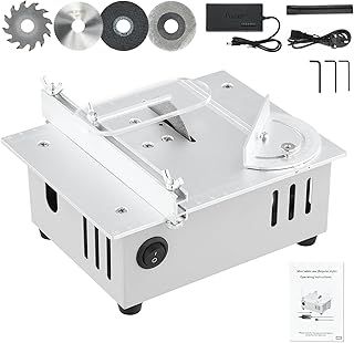 Mini Table Saw, Multi-Functional Electric Cutter Hobby Bench Saw Handmade Woodworking Cutting Machine Small Desktop Saw for DIY Hobby Model Miniature Wood Crafts Cutting