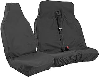 Heavy Duty Waterproof Fabric Van Seat Covers - Fits Most Vans - Single & Double
