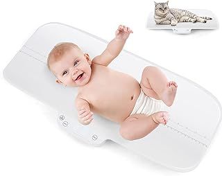 Baby and Pet Scale, Newborn Toddler Weighing Scale with LED Display, 4 Units, Tare and Hold Functions, Electronic Digital Scales for Pets and Infants