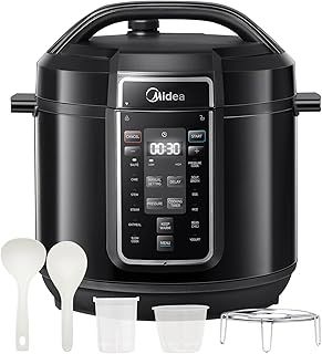Midea Pressure Cooker Midea Pressure Cooker with 12 presets and 7.6L Multi Cooker(Yogurt Maker, Rice Cooker, Slow Cooker, Sauté, Steamer,etc.) Stainless Steels Inner Pot Non-Stick Dishwasher Safe