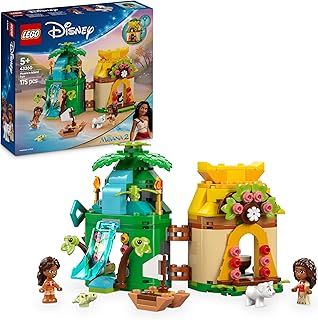 LEGO | Disney Moana 2 Moana's Island Fun - Building Toy for 5+ Year Old Girls, with a House, Waterfall Slide & 2 Micro Dolls incl. Simea - Collectible Birthday Gift for Fans - 43260