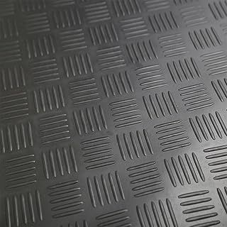 Rubber Matting 1.5M X 1.2M - Rubber Matting Flooring Roll, Non Slip Garage Floor Mats, Suitable For Outdoor Use, No Odour Shed Madding Sheet 3mm Thick Garage Flooring (Checker Plate)