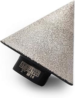 DT-DIATOOL Diamond Chamfer Bits 50mm Milling Bits for Enlarging Holes in Tile Porcelain Marble Ceramic Granite