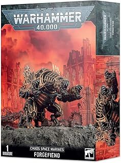 Games Workshop 43-14 Warhammer 40k - Space Marine du Chaos Forgefiend (2019), Black