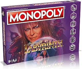 Winning Moves Labyrinth Monopoly Board Game, Goblin King explore Jim Henson's Labyrinth staring David Bowie, Advance to Goblin City and The Staircase Room, gift for ages 8 plus