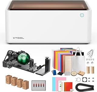 xTool M1 10w Compact 3-in-1 Engraver & Cutting Machine for All Crafts, Higher Accuracy & Smarter 16MP Auto-Focus, Create Customized Wood/Metal/Paper/Acrylic/Iron-on/Vinyl, Home Decor & DIY Gifts
