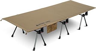 OneTigris SUPRANUBIS Camping Cot with Extending Legs, Load Capacity 150kg, Lightweight Portable Comfortable Folding Bed for Camping, Hiking, Travel, Truck, Beach, Office Nap