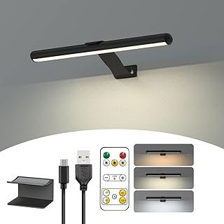Wireless Picture Light Rechargeable, 2 in 1 Painting Light with Remote, 300LM Art Battery Display Lamp Dimmer Timer, 3 Modes Magnetic Wall Light for Artworks Dartboard