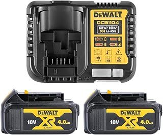 Dewalt DCB182 18V Li-ion 4.0Ah Battery Twin Pack & DCB115 Charger Kit