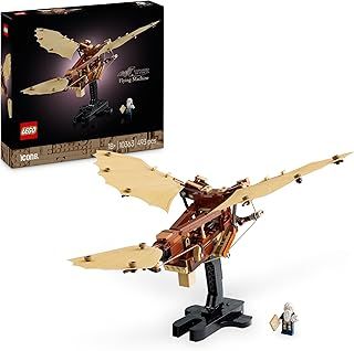 LEGO Icons Leonardo da Vinci’s Flying Machine Building Set for Adults, Home and Office Decor Display Model Kit, Aviation Gifts for History-Lovers, Men & Women 10363