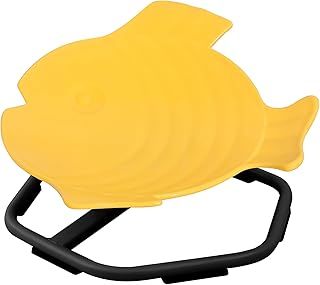 Spinning Fish Toy | Autism Sensory Equipment | 360° Swivel Seat | Toddler Sit & Spin Wobble Chair | Motion Sickness Relief | ADHD Balance Toy for Indoors & Outdoors | Yellow
