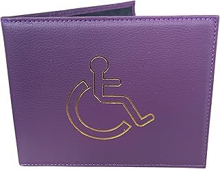 Disabled Blue Badge and Timer Holder Wallet Protector Disability Parking Permit Holder (Purple)