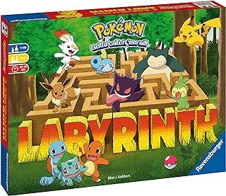 Ravensburger Pokemon Labyrinth - Moving Maze Family Board Games for Kids Age 7 Years Up - 2 to 4 Players for Boys and Girls