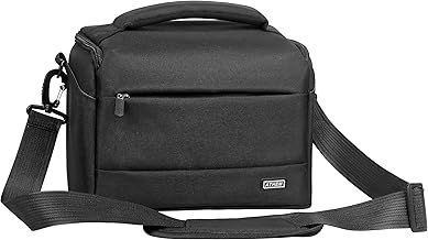 ATHEM DSLR Camera Bag, Waterproof Shockproof Single Camera Shoulder Bag, with Waterproof Cover, for Canon, Sony, Fuji, Nikon, etc