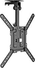 Ceiling TV Bracket – Fold Up and Swivel for 23" 24" 28" 32" 37" 40" 42" 43" 46" 50" 55" Televisions, Supports up to 20kg, VESA