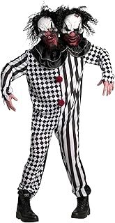 Morph Scary Clown Costume for Men - Adult Evil Clown Outfit for Halloween - Creepy Clown Costume for Men