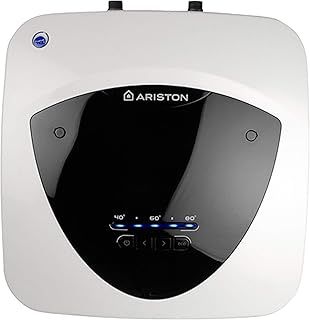 Ariston ANDRIS LUX ECO 10 L Undersink Electric Water Heater 2.5kW with A Titanium Enamelled Tank, A Class Erp Rating, Copper Heating Element, Manufactured To Be Installed In UK - 3100718 , White