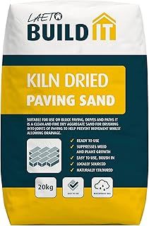 Laeto Kiln Dried Sand 20Kg - Premium Paving Sand for Joints, Driveways & Patios - Block Paving Sand - Ideal Kiln Dried Sand for Block Paving & Landscaping
