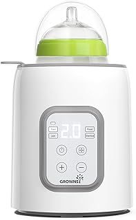 Bottle Warmer 8-in-1 Fast Baby Milk Warmer and Steriliser with LCD/Timer, Warms Evenly, Food Warmer&Defrost BPA-Free Warmer Display Accurate Temperature Control for Breastmilk (Grey)