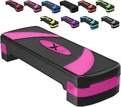 Xn8 Sports Steppers for Exercise Workout Adjustable Height 10cm 15 cm 20cm Sturdy Exercise Step for Gym, Aerobic Steps, Cardio Exercise and Stretching- Exercise Stepper for Home