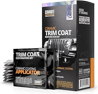 CERAKOTE Ceramic Trim Coat Kit - Quick Plastic Trim Restorer - Guaranteed Restoration to Last Over 200 Washes – A Ceramic Coating, Not a Dressing