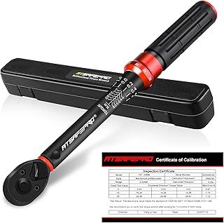 Bike Torque Wrench 1/4 Inch 3-25 Nm，72 Tooth Dual Direction Adjustable Torque Spanner,±3% Error Accuracy for Bike and Motorcycle Maintenance