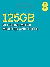 EE 125GB Data Sim includes £30 pre-paid credit, 125GB Data, Unlimited minutes & unlimited texts