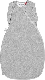 Tommee Tippee Baby Sleeping Bag for Newborns, The Original Grobag Swaddle Bag, Hip-Healthy Design, Soft Cotton-Rich Fabric, 0-3m, 2.5 TOG, Sky Grey Marl
