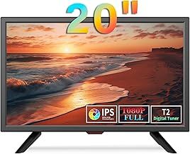 KCR 20 inch TV IPS LED Screen,Digital DVB-T2 TV Tuner,AV Input,HDMI/VGA in,USB Slot,Remote Control,Full Viewing Angle