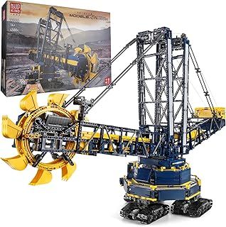 Mould King 17006 Large Bucket Wheel Excavator Building Kits, Remote APP Controlled Diggers Construction Set, Technic Mining Excavator Construction Vehicle Building Blocks for Adults (4588 Pieces)
