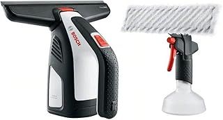 Bosch Cordless Window Vac GlassVAC Solo Plus (for Windows, Tiles, Mirrors and Shower, Running time: Approx. 35 Windows, in Carton Packaging)
