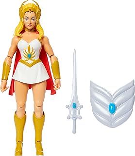 Masters of the Universe Origins Action Figure She-Ra Cartoon Collection, 5.5-inch 1980s TV Heroine, Princess of Power Detailed Design & Accessories, JBM76