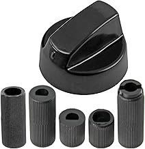 Universal Black Control Switch Knob for All Makes and Models of Oven Cooker & Hob 40mm Plastic