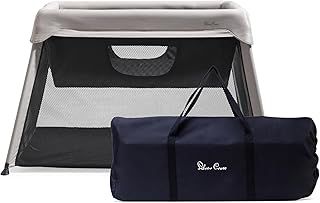 Silver Cross - Slumber 3-in-1 Travel Cot - Travel Cot/Crib - Baby Travel - Compact Travel System - Carbon