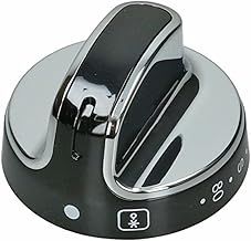 Spares2go Temperature Control Knob Main Oven Fits Stoves - New World, Belling (Black/Silver)