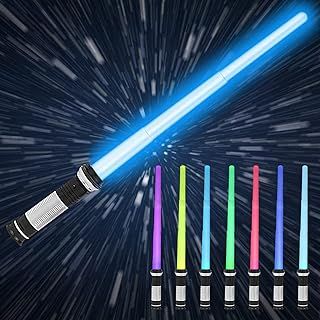 Lightsaber Kids - LED Light Up Saber with Sound Retractable 7 Colors Light Saber Sword - Gift for Boys Kids Teenagers Party Favors - 1 Pack Christmas Stocking Filler Gift