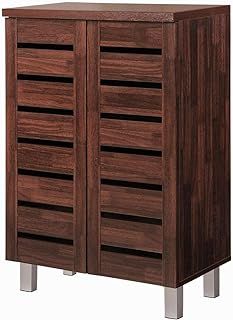 Timber Art Design UK Shoe Storage Cabinet Organiser,Shelving for Space Saving, Shoe Shelves, Cupboard Hallway Bedroom (33 x 60 x 87.2 cm, Brown)