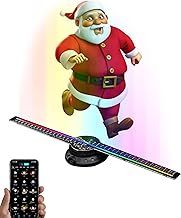 3D Hologram Projector 1080 X 276P, 276 LEDs, Starry Sky Projector Software Operation App Control, Mini Projector 3D Effect for Shopping Malls Restaurants (UK Plug)