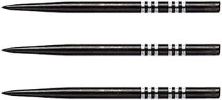RED DRAGON Specialist Dart Points - Black Long Re-Grooved - 3 sets per pack