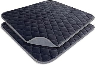 Waterproof seat protector pads | Premium quality washable chair protector for adults with incontinence | Suitable for wheelchairs sofas armchairs and car seats | charcoal grey (2, Medium 50x55cm)
