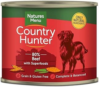 Natures Menu Country Hunter Dog Beef with Superfoods Tins 6x600g