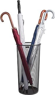 Mind Reader Entryway Metal Mesh Umbrella Holder, L x 10.25" W x 19.5" H, Set of 1, Black
