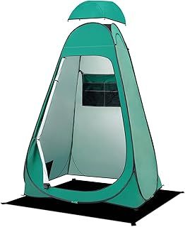 BRIAN & DANY Pop Up Toilet Tent, Portable Shower Tent, Privacy Changing Tent, Camping Toilet Tent for Hiking Beach, UPF 50+ & Waterproof, 120 x 120 x 190cm
