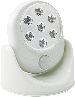 Easylife 360° Motion Light and Spotlight, Battery-Operated Bright White Light with Motion Sensor for Indoors or Outdoors, Cordless Safety and Security Light, No Electricity Needed, H15.5cmxDia.12.5cm