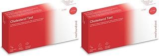 Cholesterol Levels Test Kit - 2 Pack - Lipid Profile Analysis - 99% Accurate Home Test for Total Cholesterol - Blood Sample Testing - CE Certified - Cholesterol Test Kit