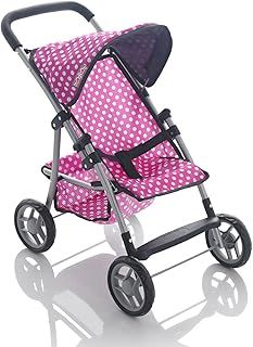 Molly Dolly My First Doll's Pushchair - Collapsible Toy Pram For Girls